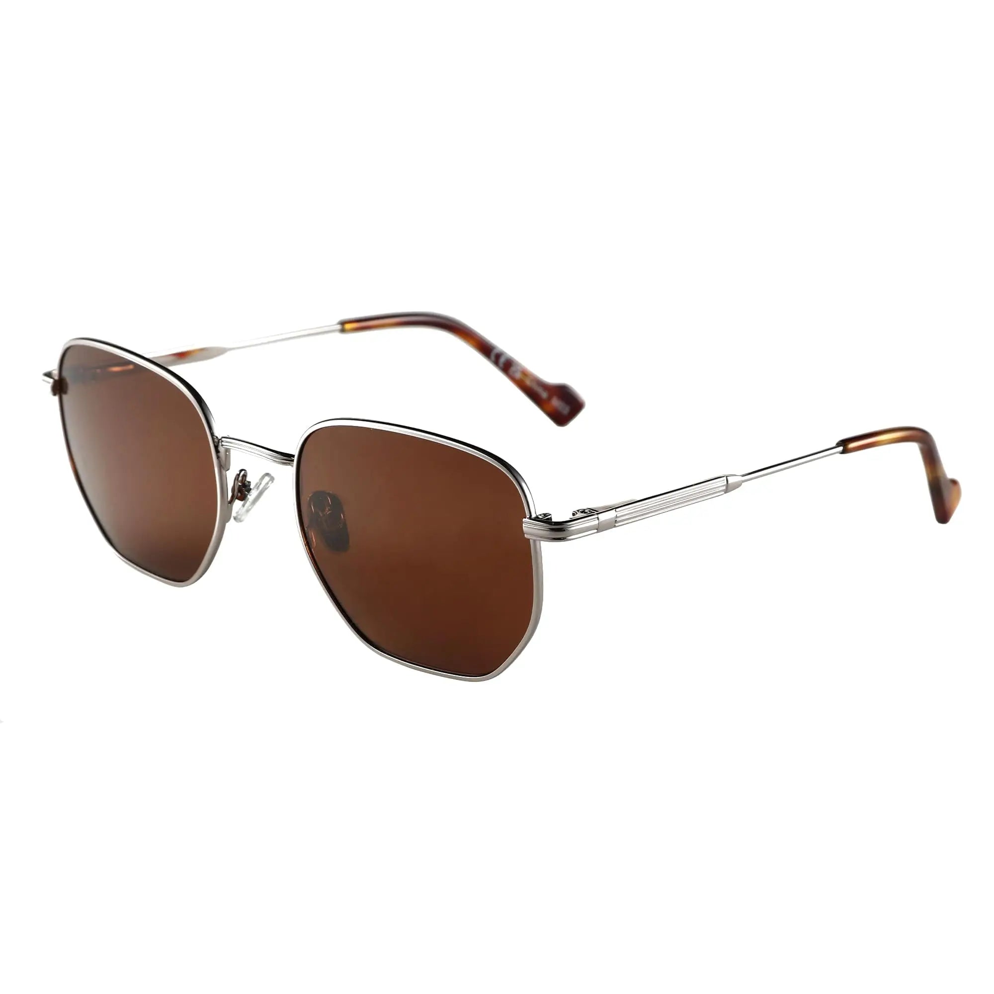 Geometric Polygon Polarized Sunglasses | UV400 | Unisex Metal Frame