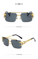 Load image into Gallery viewer, The Luxe Frame – Rimless Square Sunglasses
