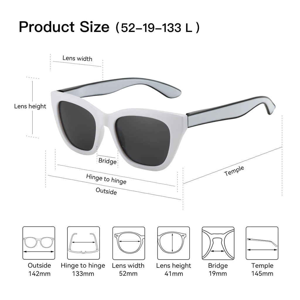 Square Polarized Sunglasses | UV400 Protection