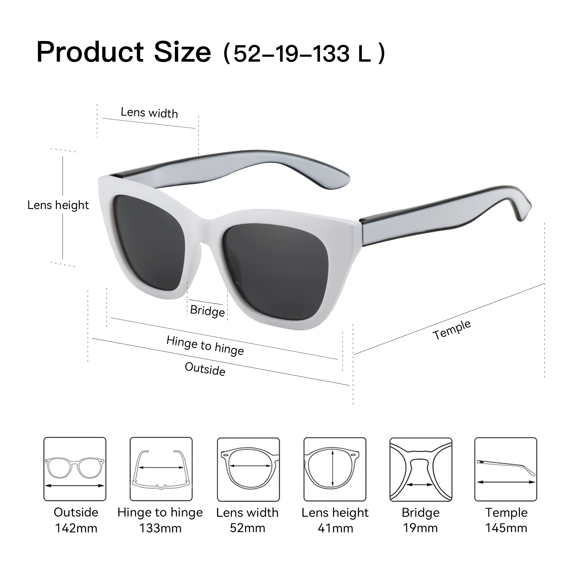 Square Polarized Sunglasses | UV400 Protection