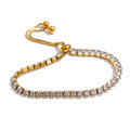 Minimalist Gold Tennis Bracelet - High Quality Statement Bangle for Women