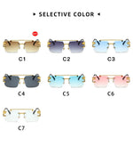 Load image into Gallery viewer, The Luxe Frame – Rimless Square Sunglasses
