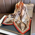 Botanical Print Square Scarf | 65x65cm
