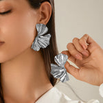 Load image into Gallery viewer, Maple Leaf Geometric Statement Earrings – Bold, Lightweight &amp; Uniquely Chic
