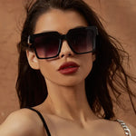 Load image into Gallery viewer, Oversized Square Luxury Sunglasses – Bold Frames, Bougie Energy
