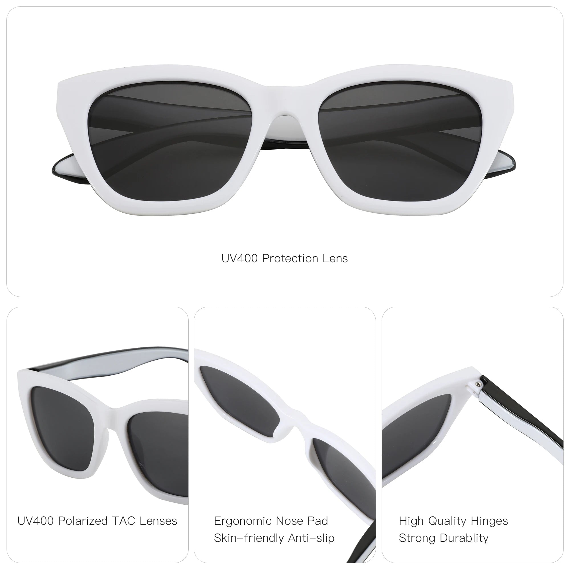 Square Polarized Sunglasses | UV400 Protection