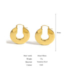Load image into Gallery viewer, Sculpted Shine Chunky Hoops – Gold-Plated Classic

