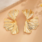 Load image into Gallery viewer, Maple Leaf Geometric Statement Earrings – Bold, Lightweight &amp; Uniquely Chic
