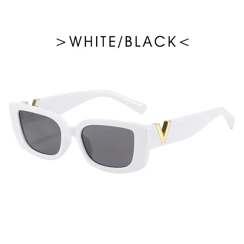Rectangle Sunglasses with Gold Hardware | UV400 | 3 Colors