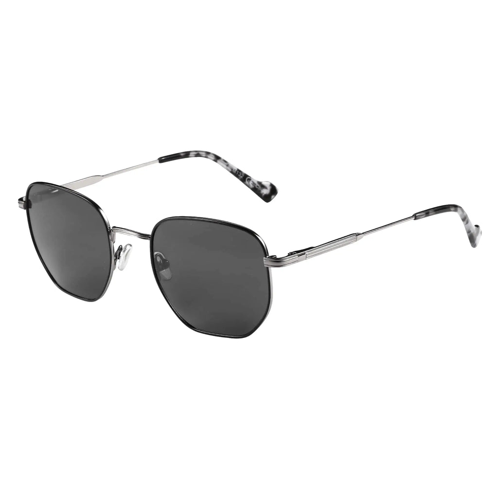 Geometric Polygon Polarized Sunglasses | UV400 | Unisex Metal Frame