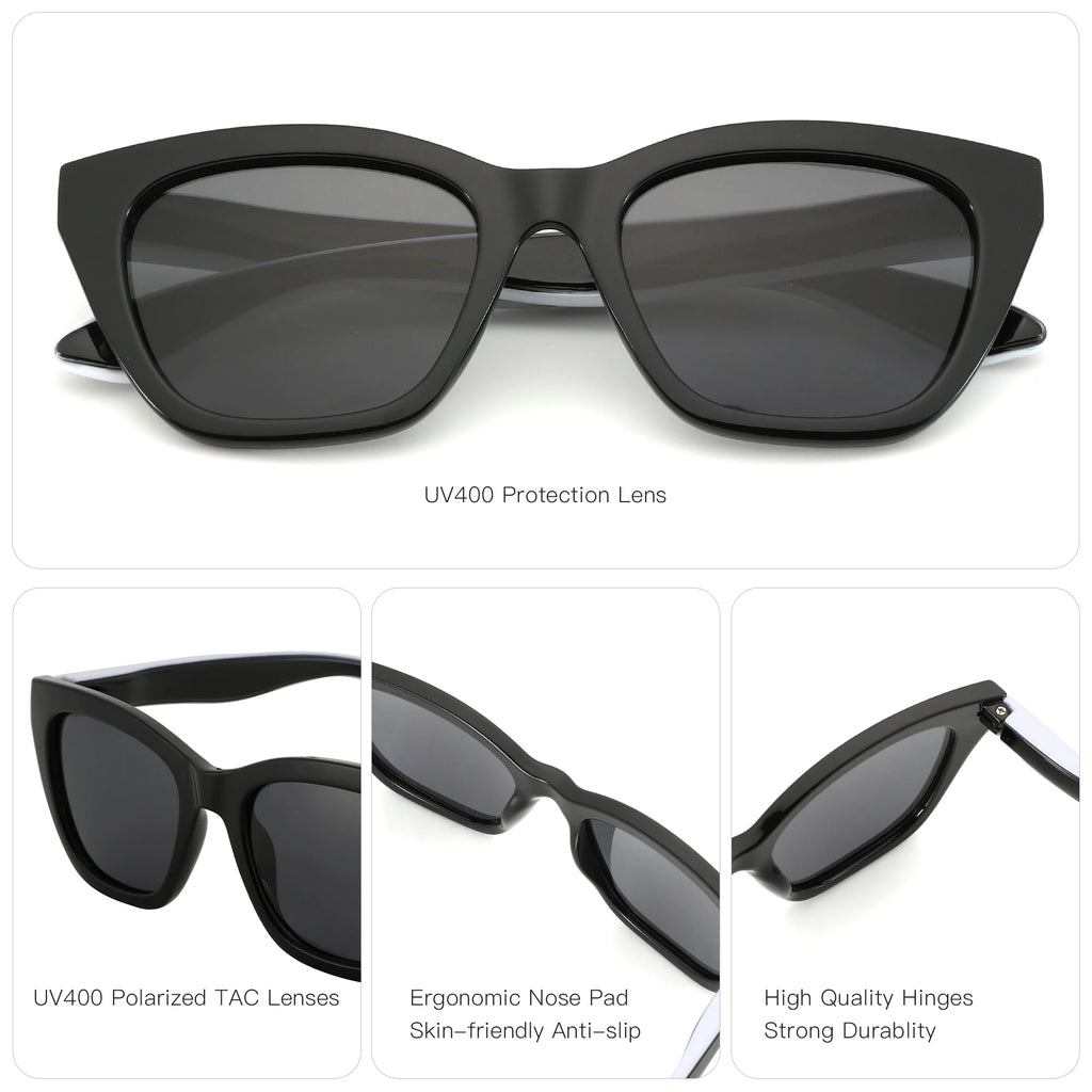 Square Polarized Sunglasses | UV400 Protection
