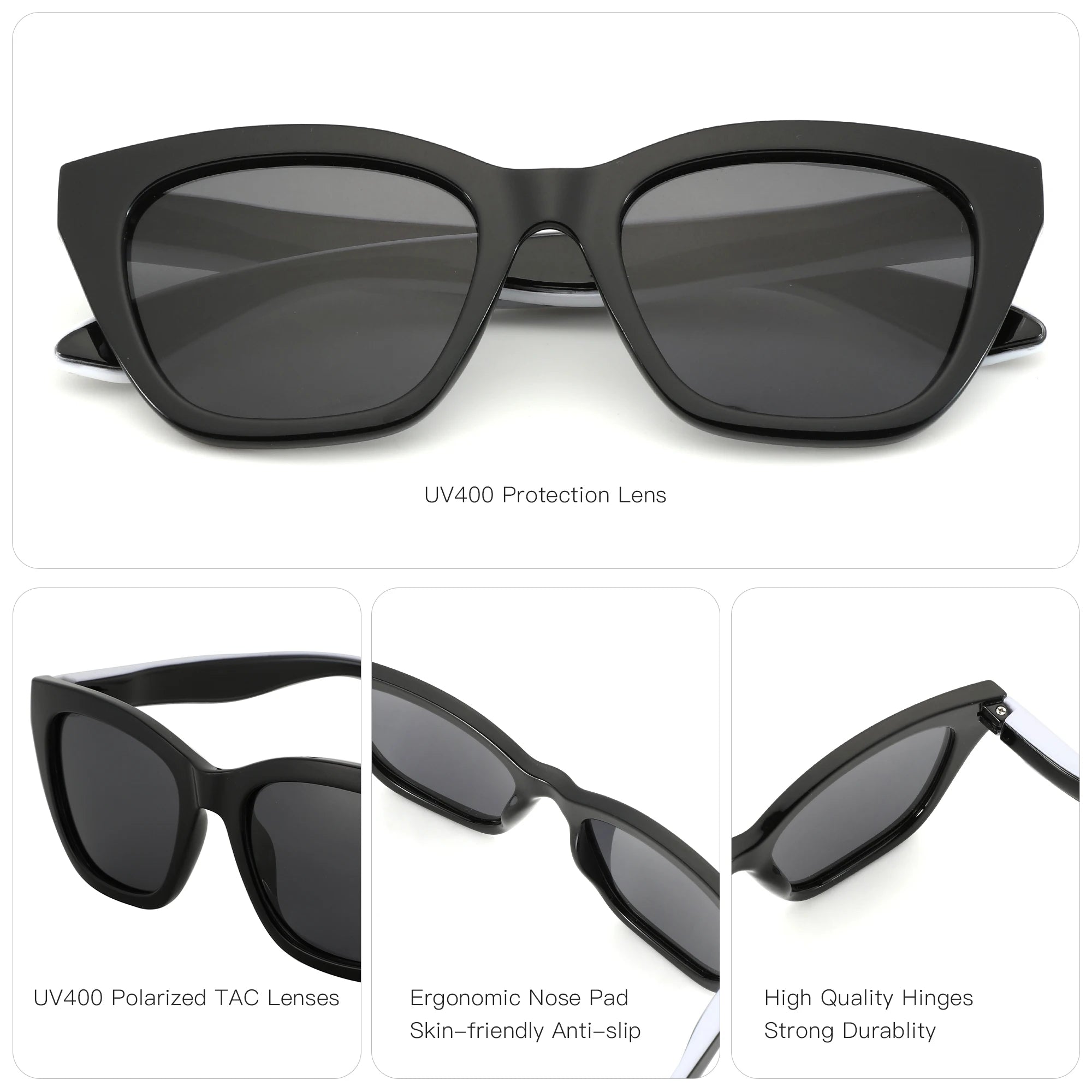 Square Polarized Sunglasses | UV400 Protection