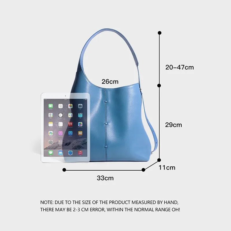 Soft Leather Barrel Shoulder Bag | Underarm & Crossbody - The PM Edit