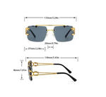 Load image into Gallery viewer, The Luxe Frame – Rimless Square Sunglasses
