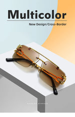 Load image into Gallery viewer, The Luxe Frame – Rimless Square Sunglasses
