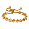 Gold Beaded Chain Bracelet