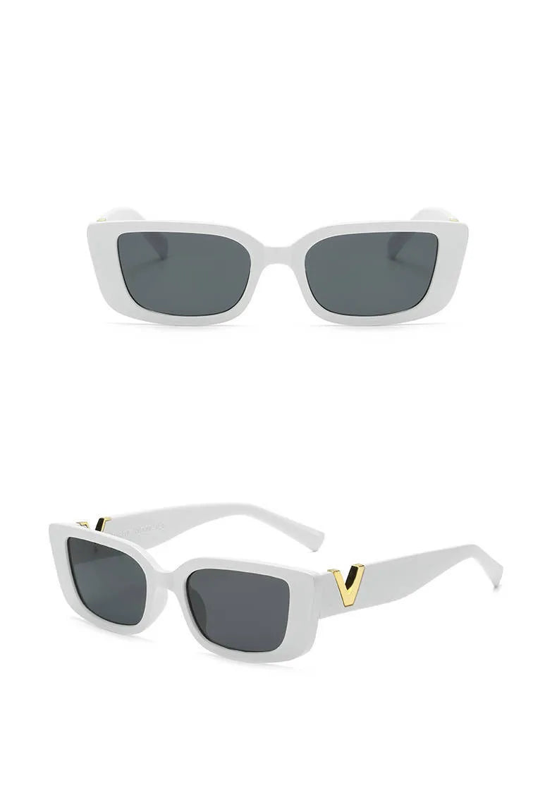 Rectangle Sunglasses with Gold Hardware | UV400 | 3 Colors
