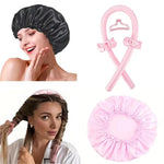 Load image into Gallery viewer, Heat Free Hair Curler  With Silk Sleeping Cap - Heatless Hair Curlers
