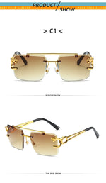 Load image into Gallery viewer, The Luxe Frame – Rimless Square Sunglasses
