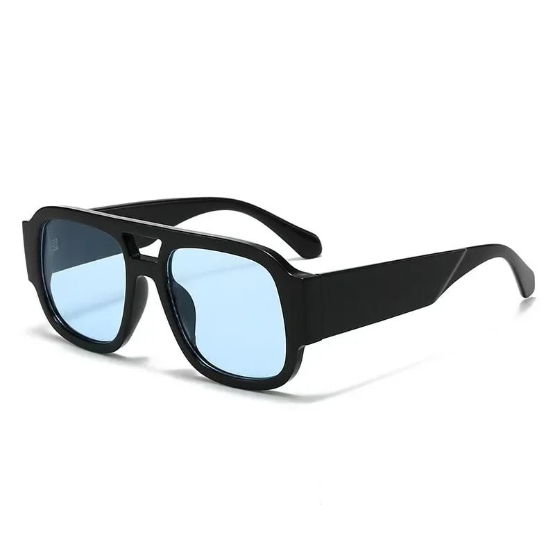 Oversized Double Bridge Aviator Sunglasses - The PM Edit