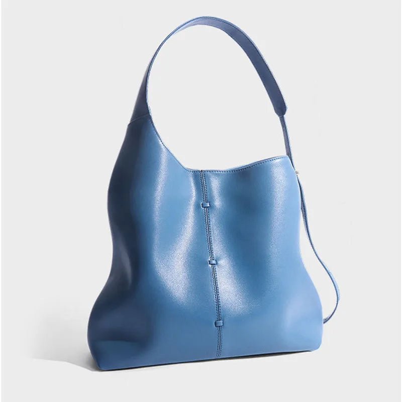 Soft Leather Barrel Shoulder Bag | Underarm & Crossbody - The PM Edit