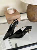 Load image into Gallery viewer, Chic Pointed Toe Strappy Pumps – Elegant Footwear in Red, White, Black &amp; Brown
