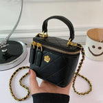 Load image into Gallery viewer, Small Shoulder Bucket Mini Bag Crossbody with Metal Chain – Trendy and Versatile Handbag
