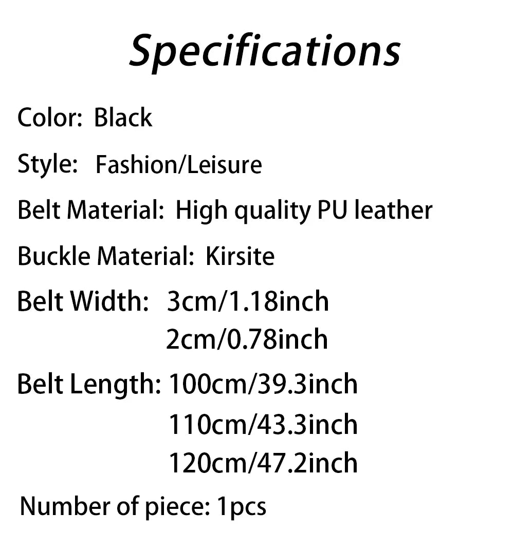 Triple - Ring Gold Buckle PU Leather Belt | Women's Fashion Waist Belt - The PM Edit
