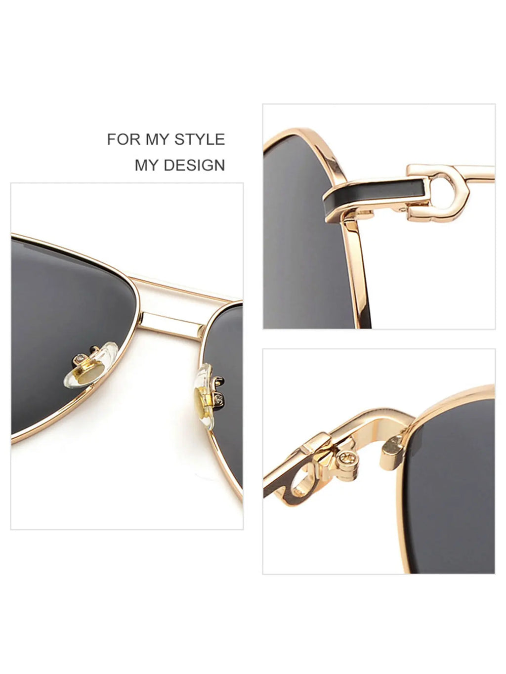 Polarized Aviator Sunglasses | UV400 | Gold Metal Frame