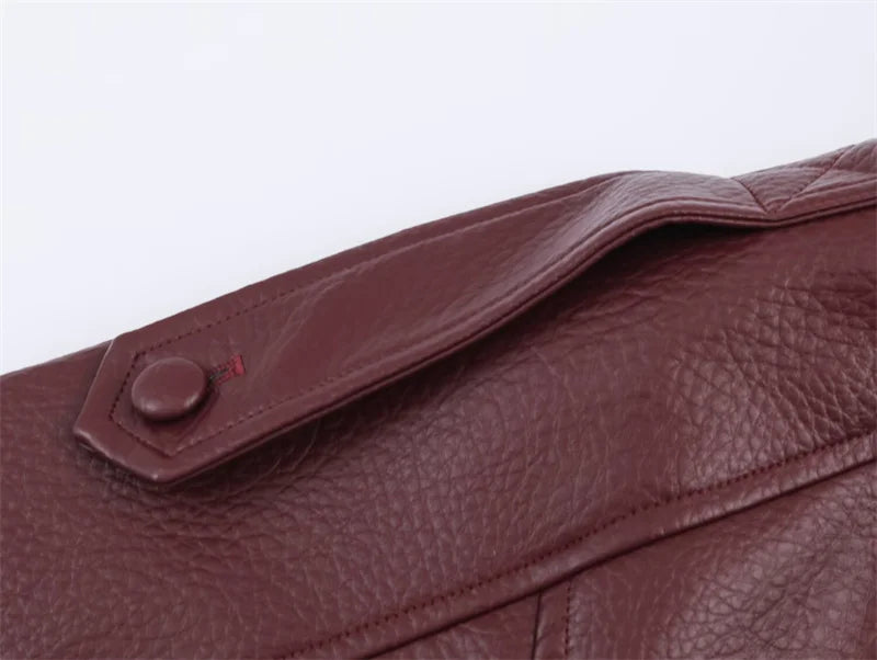 Structured Pebble Faux Leather Jacket Motorcycle Style