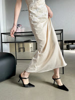 Load image into Gallery viewer, Pointed-Toe Strappy Slip-On Heels
