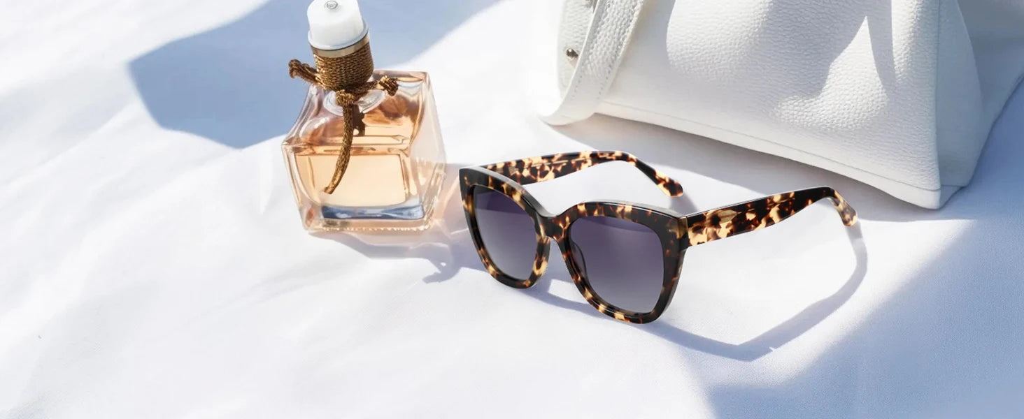 Oversized Butterfly Cat-Eye Sunglasses | Polarized UV400 | Acetate Frame