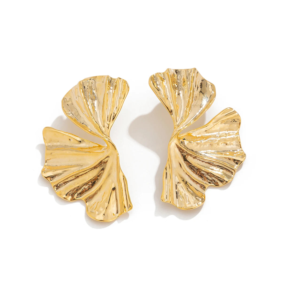 Sculptural Petal Statement Earrings