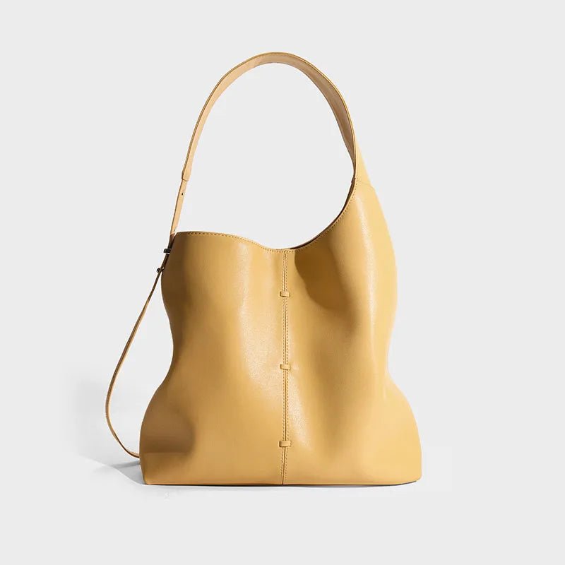 Soft Leather Barrel Shoulder Bag | Underarm & Crossbody - The PM Edit