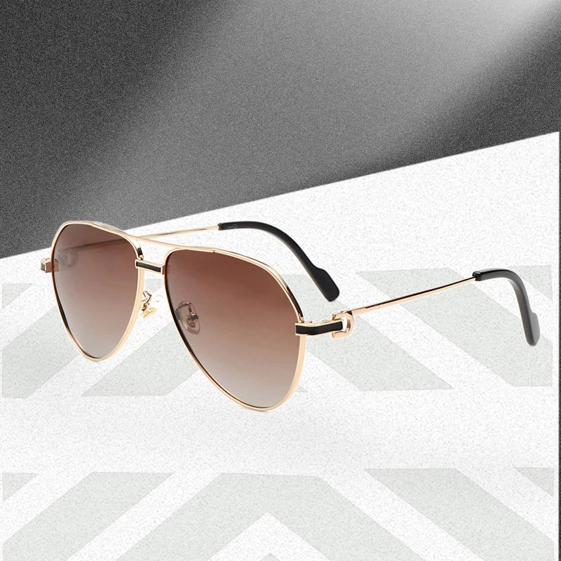 Polarized Aviator Sunglasses | UV400 | Gold Metal Frame