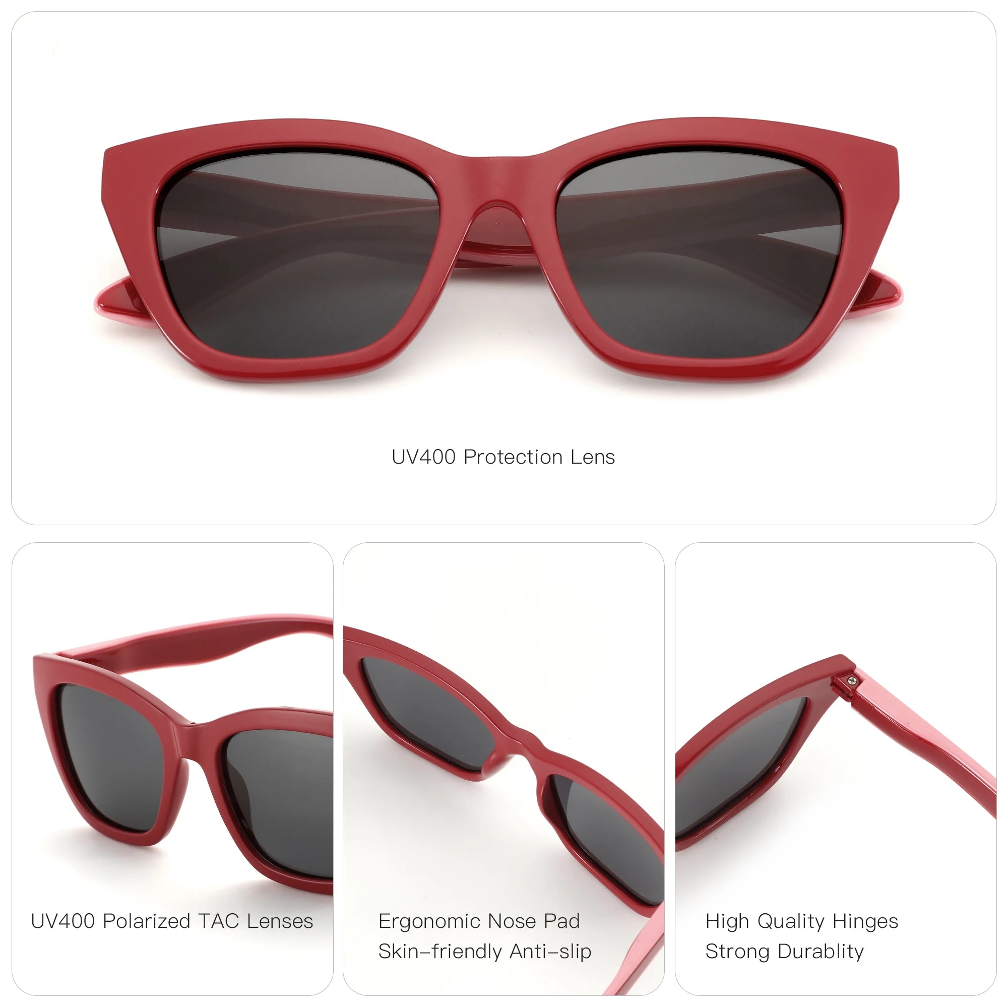 Square Polarized Sunglasses | UV400 Protection