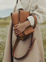 Load image into Gallery viewer, Structured Leather Handbag – Sleek. Chic. Made to Move.
