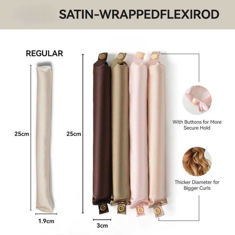 Heatless Hair Curlers -No Heat Silk Curls