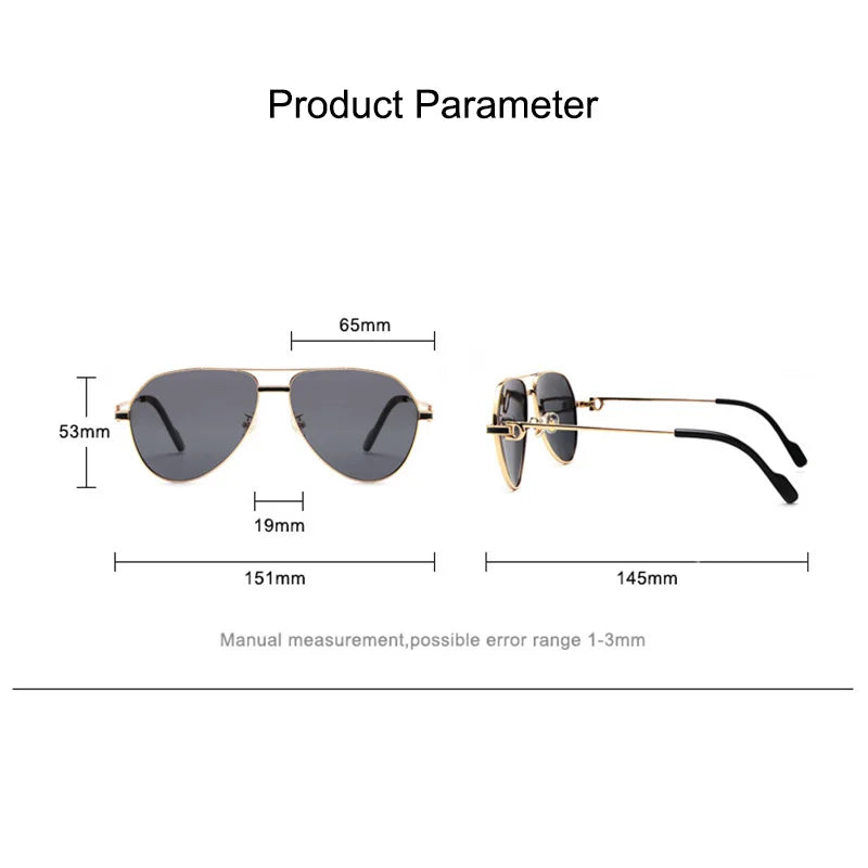 Polarized Aviator Sunglasses | UV400 | Gold Metal Frame