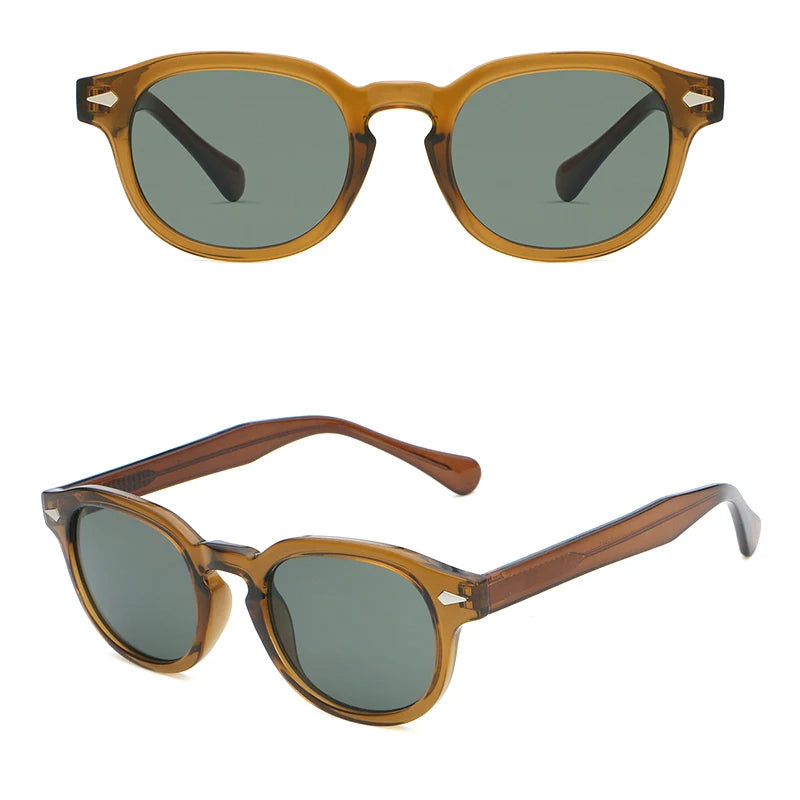 Unisex Retro Round UV400 Sunglasses | Plastic Frame