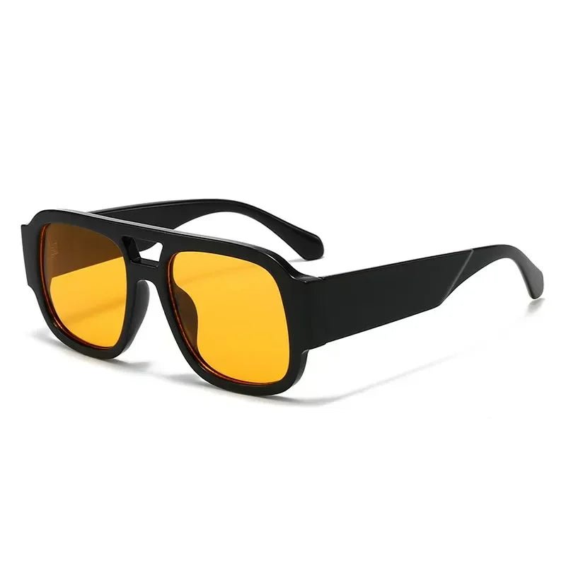 Oversized Double Bridge Aviator Sunglasses - The PM Edit
