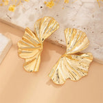 Load image into Gallery viewer, Maple Leaf Geometric Statement Earrings – Bold, Lightweight &amp; Uniquely Chic
