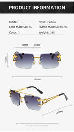 Load image into Gallery viewer, The Luxe Frame – Rimless Square Sunglasses
