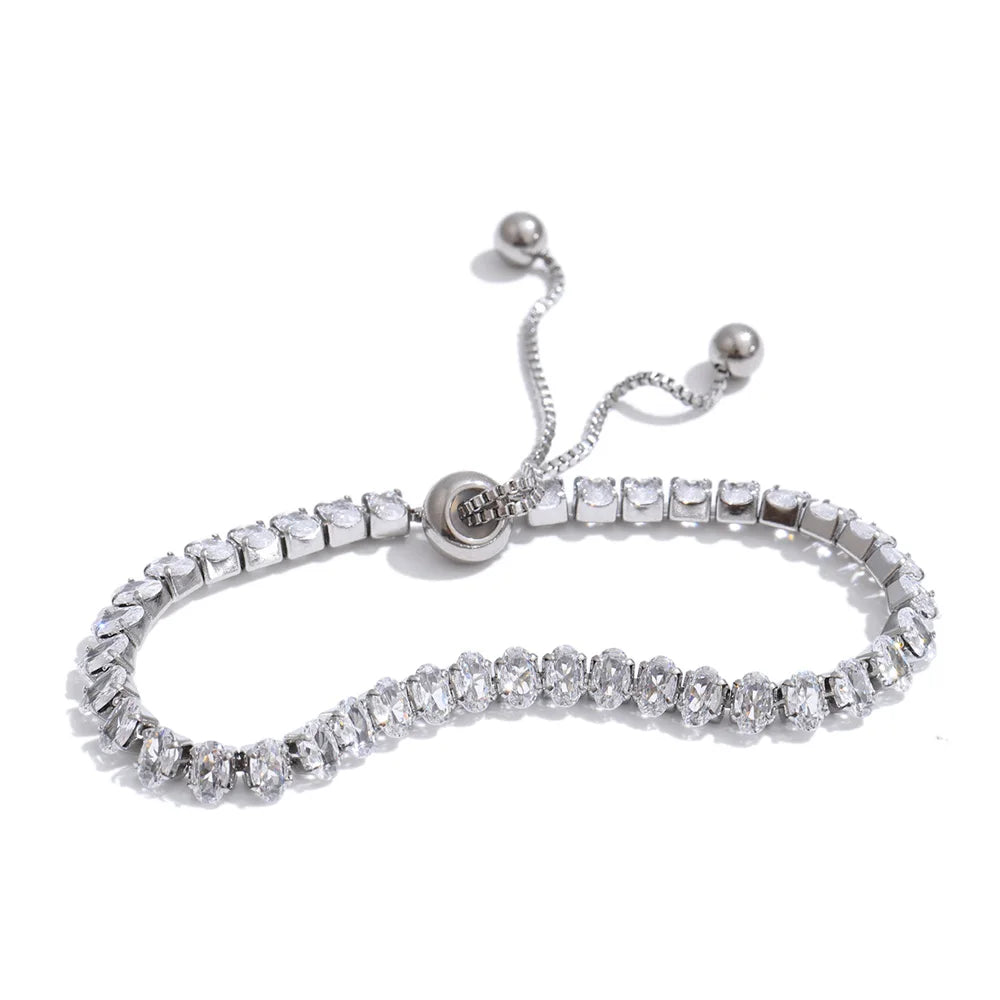 Minimalist Gold Tennis Bracelet - High Quality Statement Bangle for Women