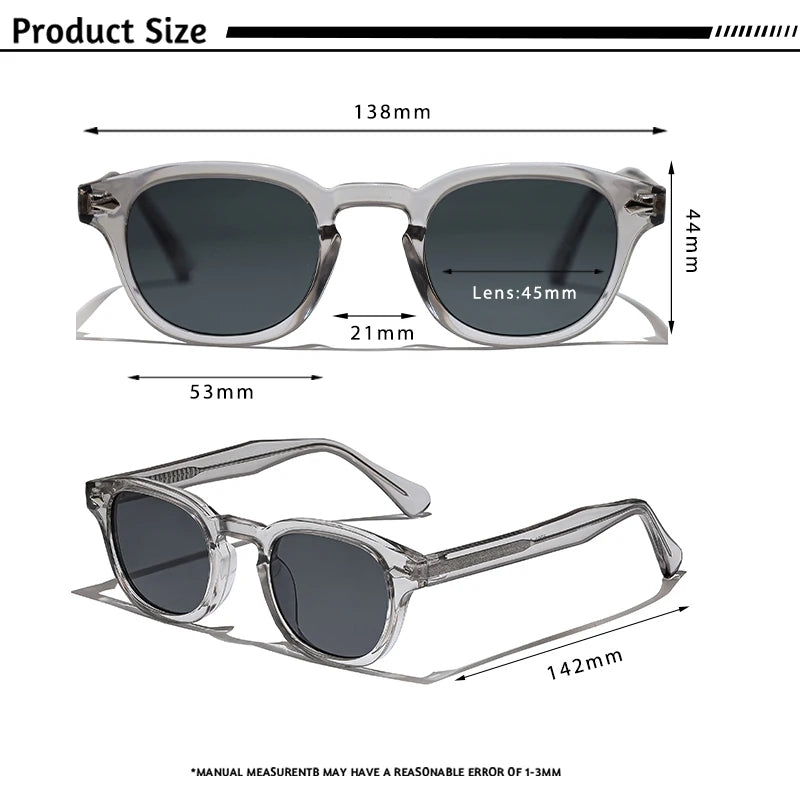 Unisex Retro Round UV400 Sunglasses | Plastic Frame