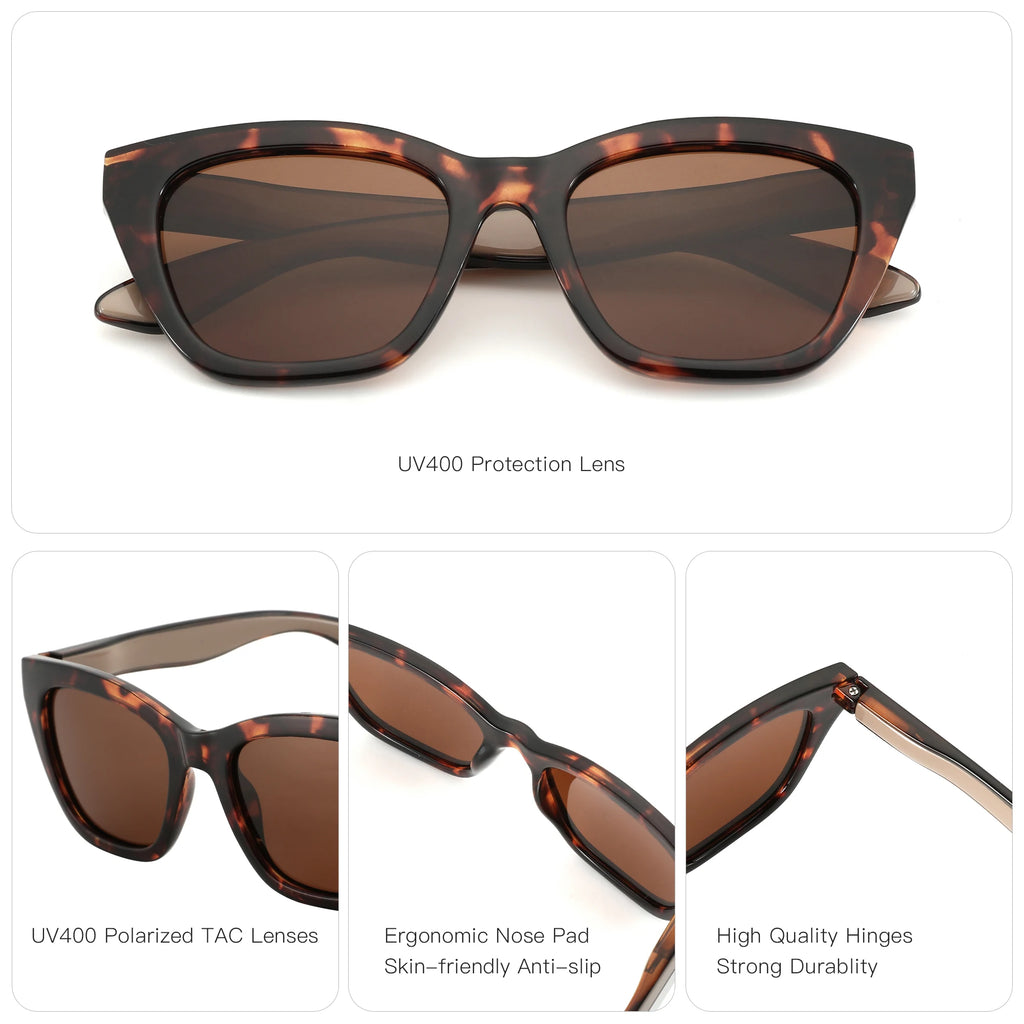 Square Polarized Sunglasses | UV400 Protection