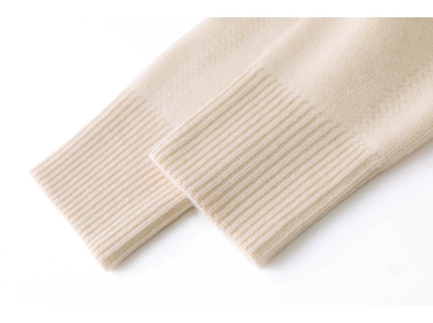 Wool V-Neck Cardigan | Cable Sleeve Detail, Oversized Fit | Women's