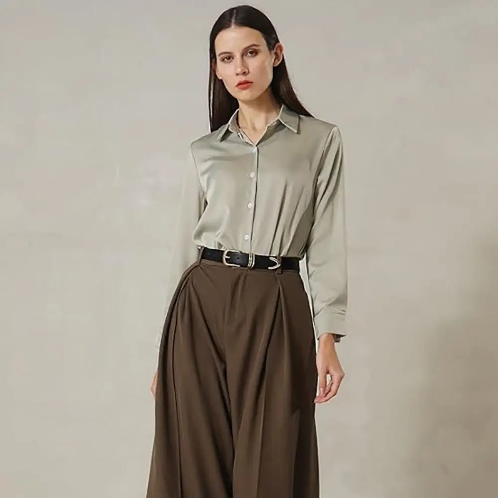 Triple - Ring Gold Buckle PU Leather Belt | Women's Fashion Waist Belt - The PM Edit