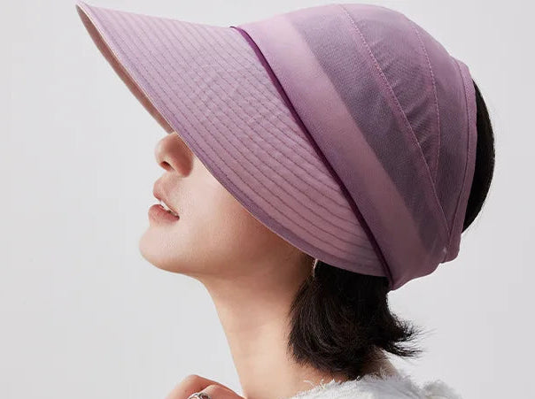 Large Brim Sun Visor Hat | UPF50+ UV Protection, Adjustable Fit | Women's