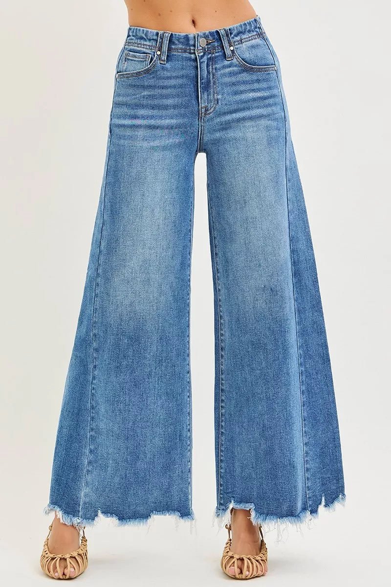 High Rise Ankle Wide Jeans - The PM Edit